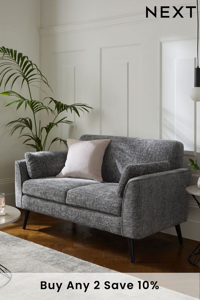 Next settees grey sale