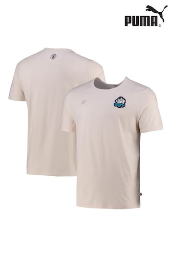Puma White Manchester City FtblFeat T-Shirt (N00904) | £35