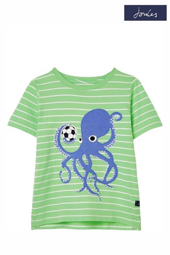 Joules Archie Green Short Sleeve T-Shirt (N01041) | £6.95 - £7.95
