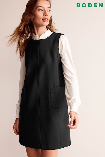 Boden Black Pocket Detail Mini Shift Dress (N01311) | £110