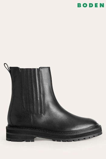 Boden Black Sadie Chunky Chelsea Boots (N01335) | £160