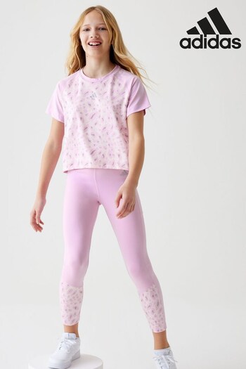adidas Pink Kids TAIL Sportswear T-Shirt (N01439) | £23