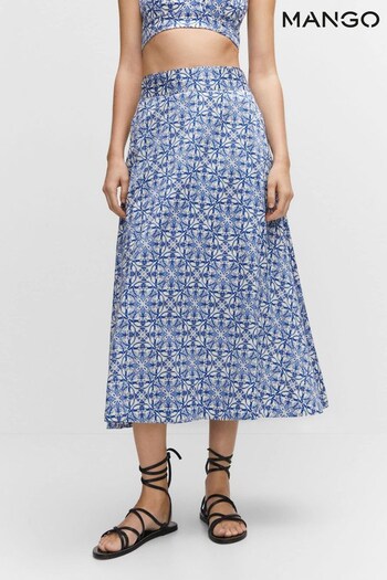 Mango Printed Midi Skirt (N01466) | £36