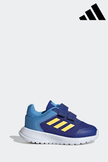 adidas Blue/Yellow Infant Sportswear tica Tensaur Run Trainers (N01639) | £23