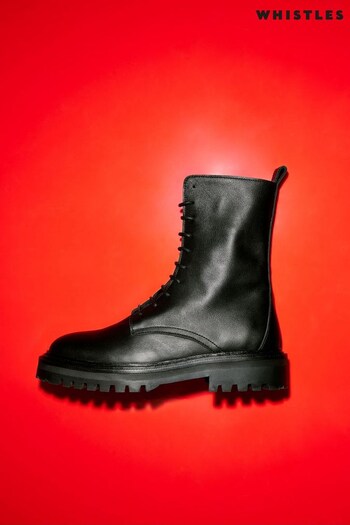 Whistles Piper Lace Up Black MEN Boots (N01656) | £225