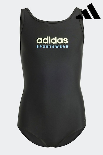 adidas Black Kids Performance Sportswear U Back Swimsuit (N01749) | £25