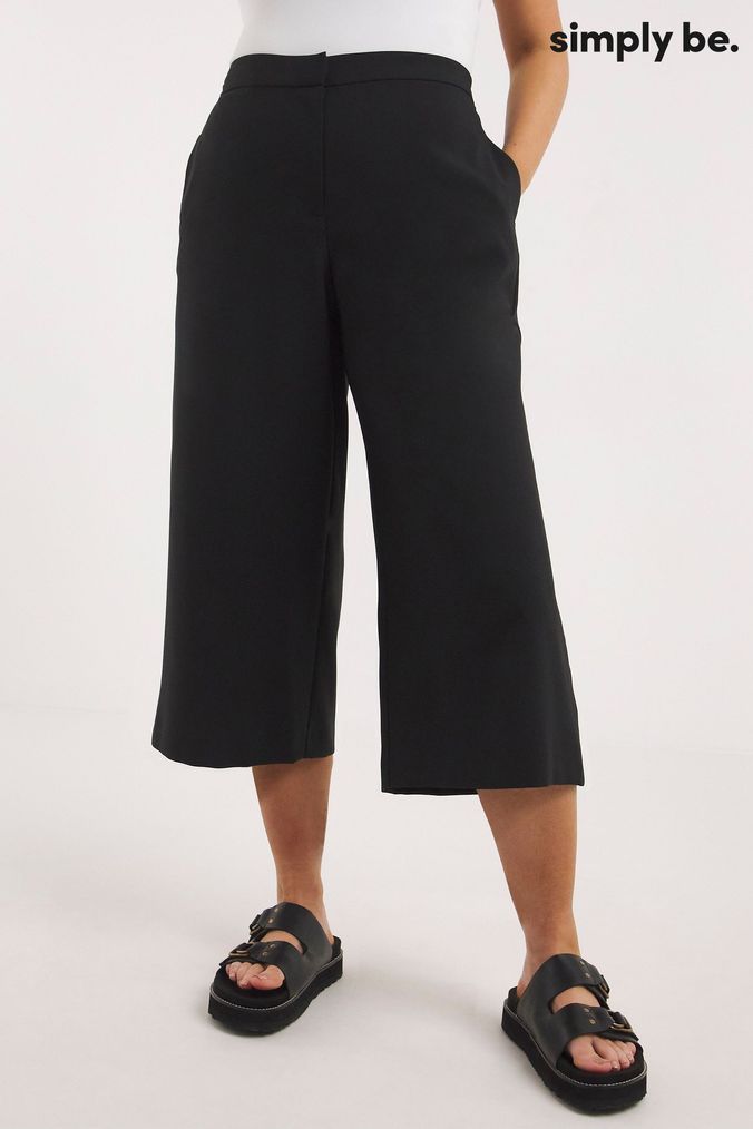 Simply be cropped trousers discount