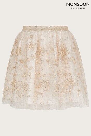Monsoon Gold Land of Wonder Embroidered Skirt (N01809) | £55 - £65