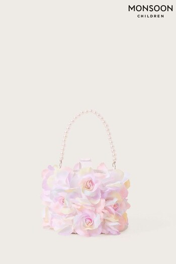 Monsoon Pink Tie Dye Bloom Flower Basket Bag (N01833) | £17.50