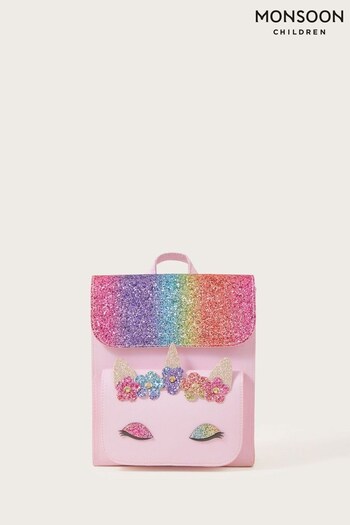 Monsoon Pink Rainbow Unicorn Backpack (N01835) | £25