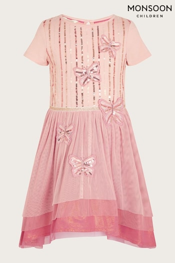 Monsoon Disco Butterfly High Low Dress (N01859) | £38 - £43