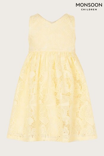Monsoon Baby Yellow Lace Dress (N01862) | £47 - £52