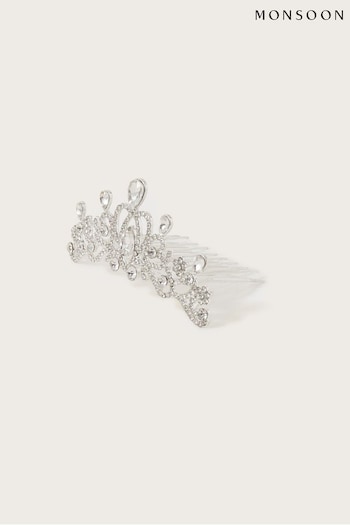 Monsoon Silver Enchanted Tiara Comb (N01869) | £10