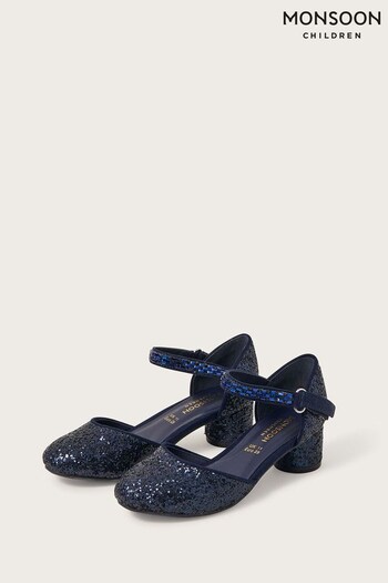 Monsoon Navy Blue Dazzle Two Part Heels (N01913) | £29 - £33
