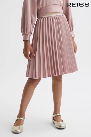 Reiss Pink Ezra Junior Pleated Elasticated Skirt (N02003) | £25