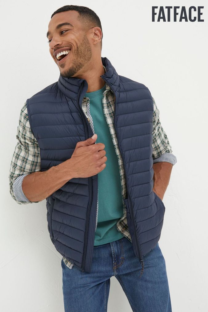 Fat face mens gilet sale 2025