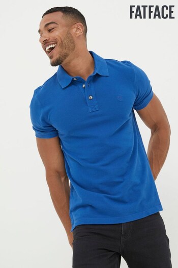 FatFace Blue Organic Pique Polo Shirt (N02044) | £35