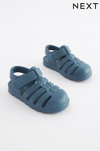 Teal Blue Fisherman Jelly wears Sandals (N02062) | £9 - £11