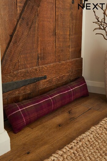Red Red Check Draught Excluder (N02102) | £18