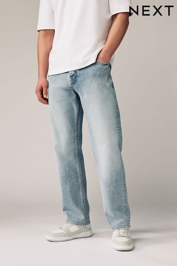 Light Blue Relaxed Vintage Stretch Authentic Jeans cotton (N02134) | £29