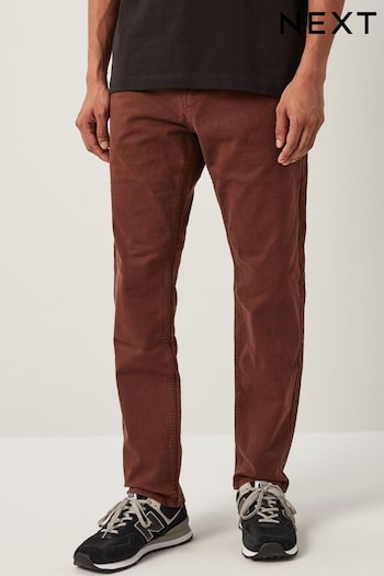 Rust Slim Coloured Stretch Jeans Calvin (N02142) | £26