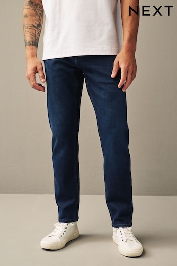 Dark Blue Slim Vintage Stretch Authentic taillierte Jeans (N02146) | £29