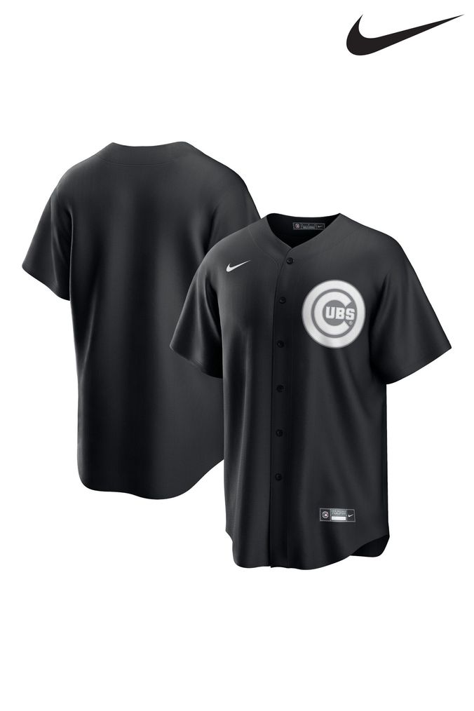 Nike Black Chicago Cubs Replica Fashion Jersey (N02227) | £95