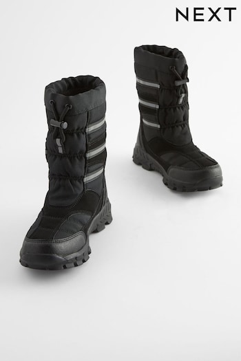 Black Thinsulate™ Waterproof Snow Boots (N02270) | £44 - £48