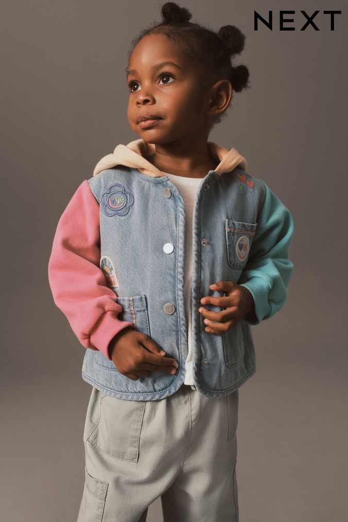 Jeans jacket for girl online top