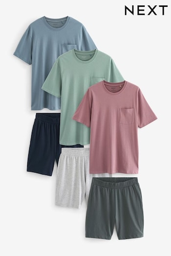 Pink/Green/Blue Pyjama Sets 3 Pack (N02435) | £55