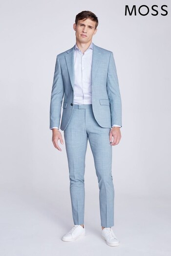 MOSS Slim Fit DKNY Light Blue Jacket (N02490) | £219