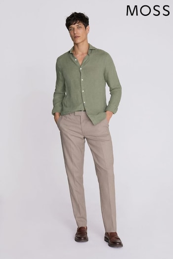 MOSS Tailored Fit Linen Shirt (N02543) | £60