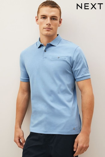 Light Blue Premium Plain Polo Shirt (N02630) | £28