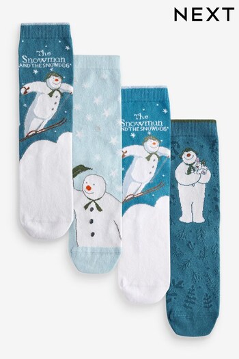 The Snowman Christmas Ankle Socks 4 Packs (N02637) | £12