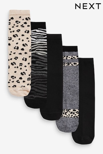Mono Animal Ankle Socks 5 Pack (N02640) | £12