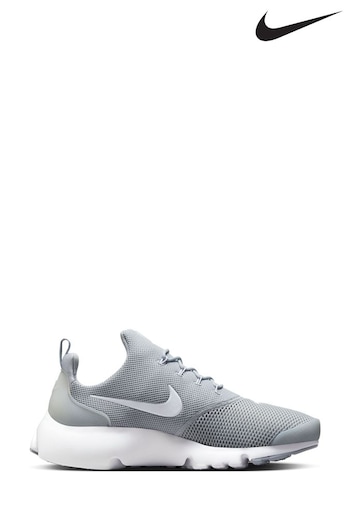 Nike Grey/White Presto Fly Trainers (N02755) | £100