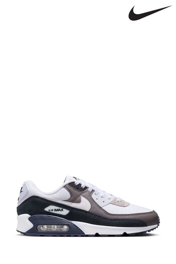 Nike Grey/Black Air Max 90 Trainers (N02757) | £145