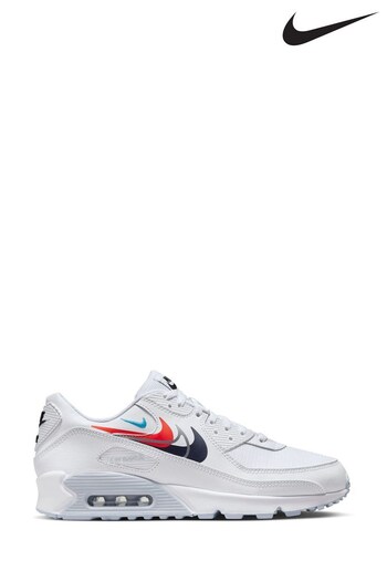Nike White Air Max 90 Trainers (N02760) | £145