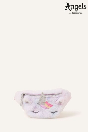 Angels By Accessorize Natural Fluffy Unicorn Belt Bag (N02767) | £14