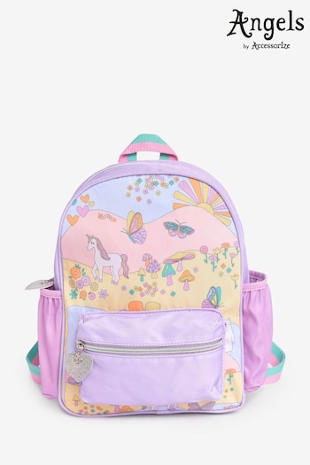 Angels By Accessorize Kids Natural Unicorn Print Backpack (N02774) | £18