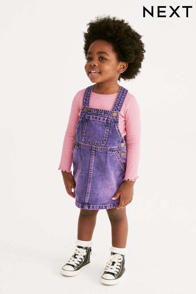 Denim pinafore hot sale girls