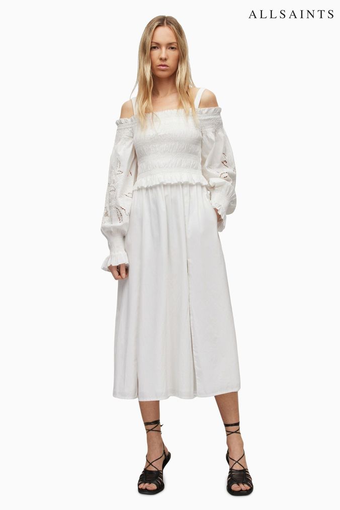Buy Women s Cold Shoulder 100 Cotton Dresses Online Next UK