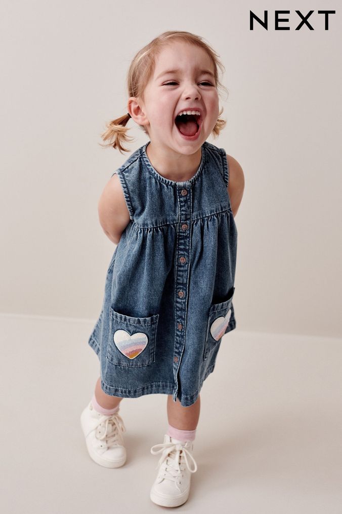 Buy Dresses Blue Denim Baby Online Next UK