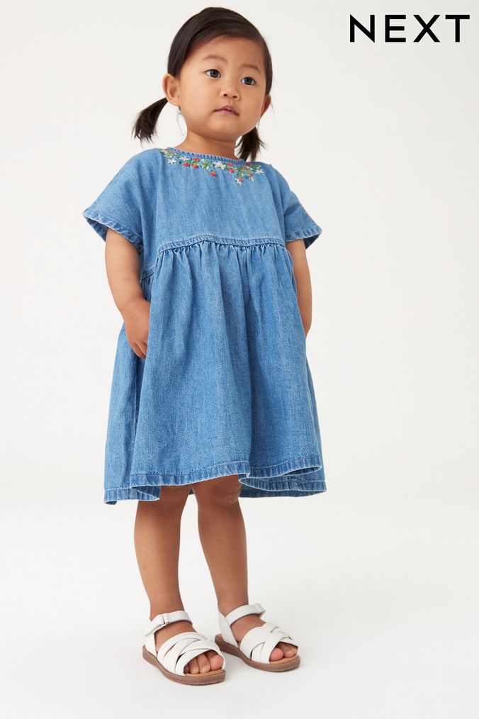 Jean dresses store for toddlers