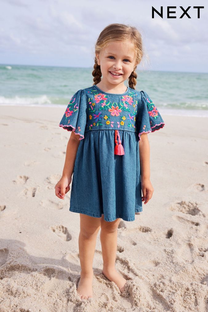 Next denim shop dress baby