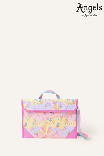 Angels By Accessorize Natural Unicorn Print Book Bag (N02883) | £13