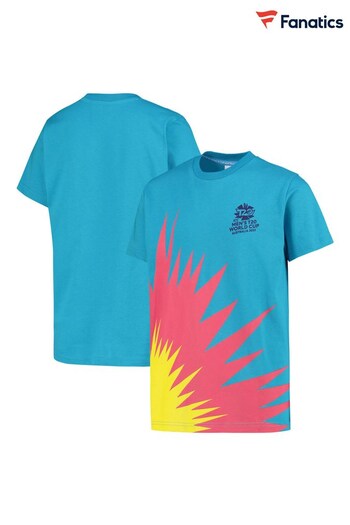 Fanatics Blue Mens ICC T20 World Cup Graphic Print T-Shirt Kids (N02905) | £18