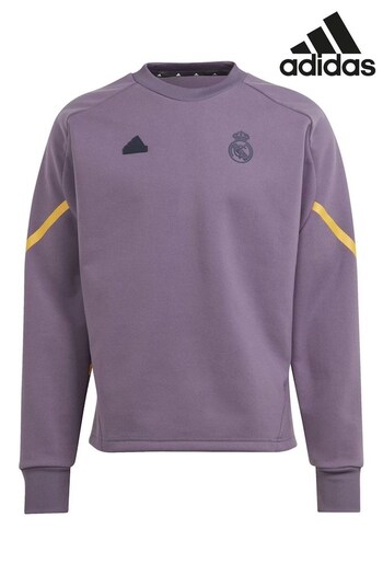 adidas Purple Real Madrid D4GMD Travel Sweatshirt (N02995) | £80