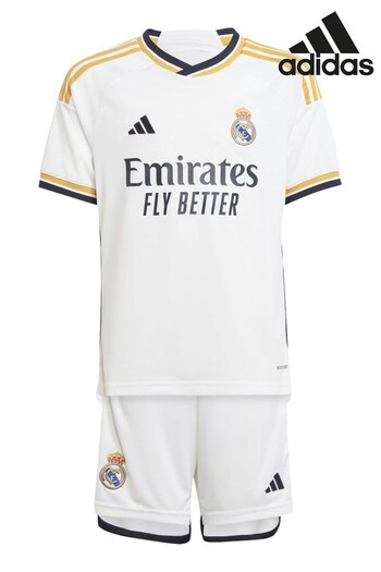 adidas White Real Madrid Home Youthkit (N04017) | £80