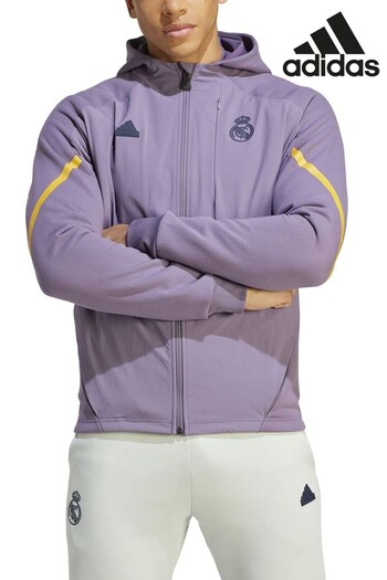 adidas Purple Real Madrid D4GMD Travel Hoodie (N04018) | £90